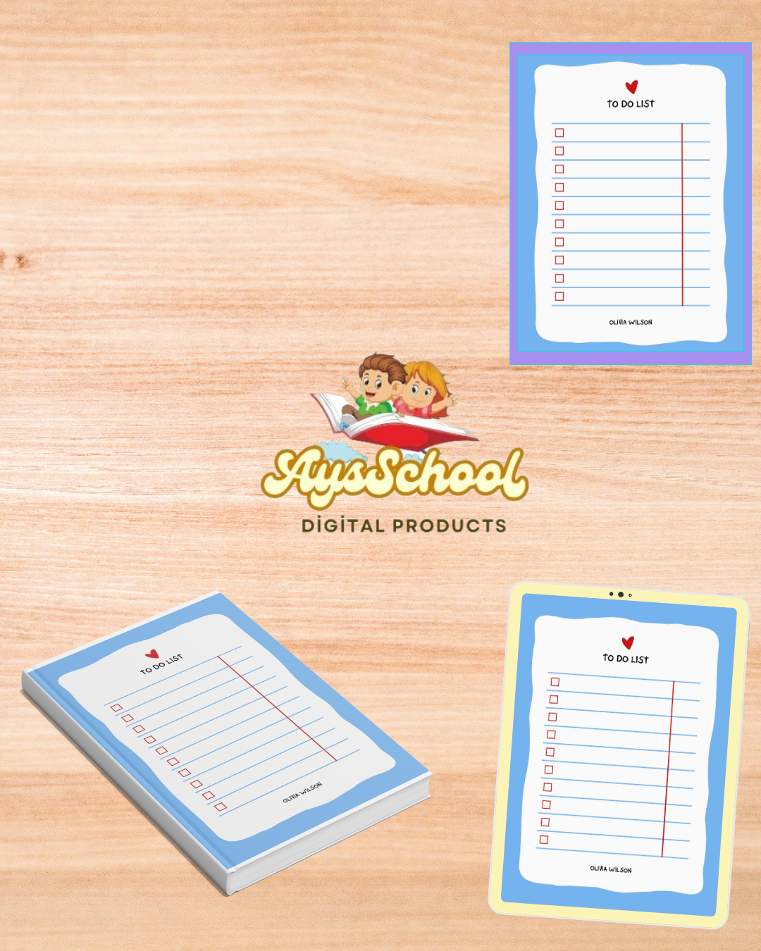 Cute Stripes To-do List Checklist for Kids