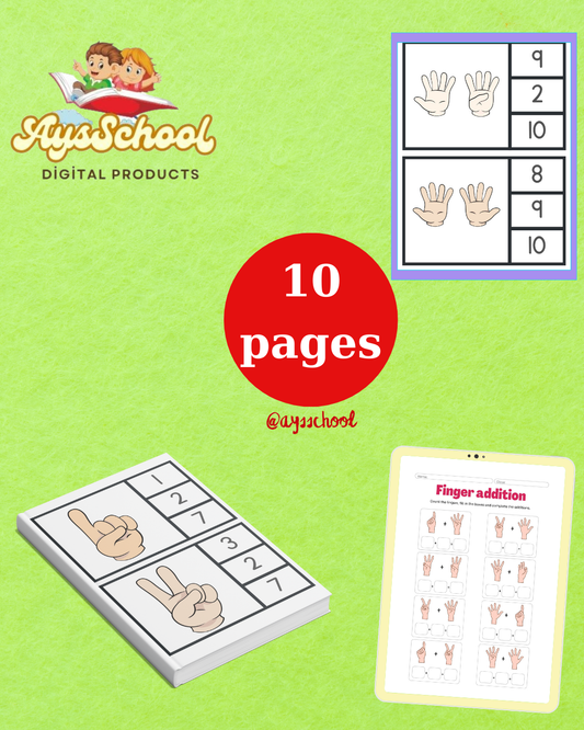 Finger Counting Peg Cards