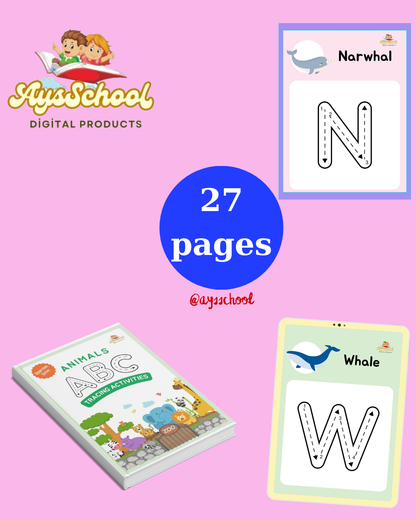 Alphabet Uppercase Tracing Activities Workbook