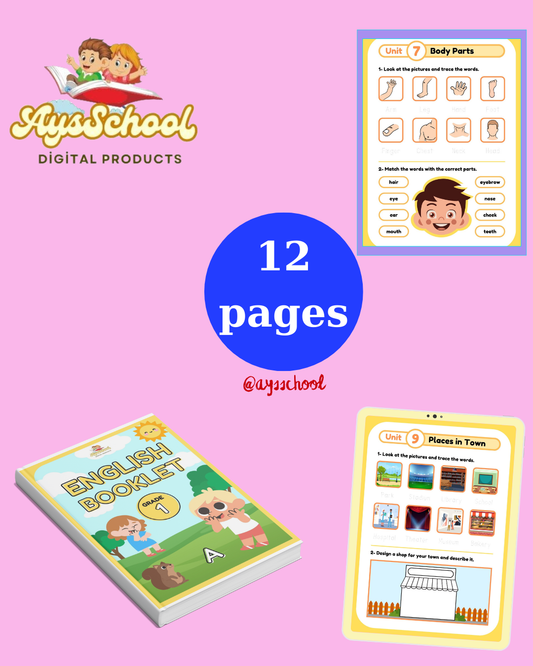 English Booklet A for Grade 1