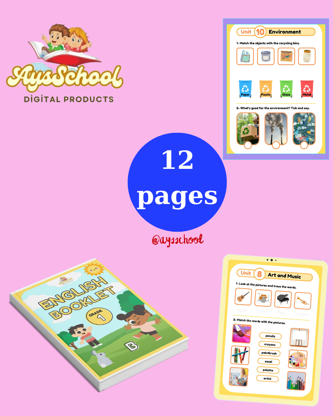 English Booklet B for Grade 1