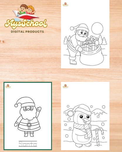 Downloadable Coloring Sheet #Let's color the Christmas!